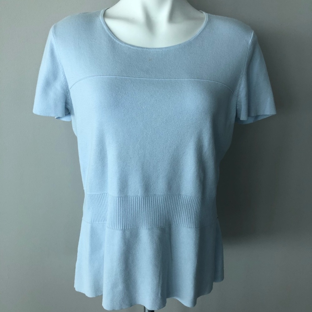 Trio (All 3) Ann Taylor Tops - Pink Lt Blue Navy